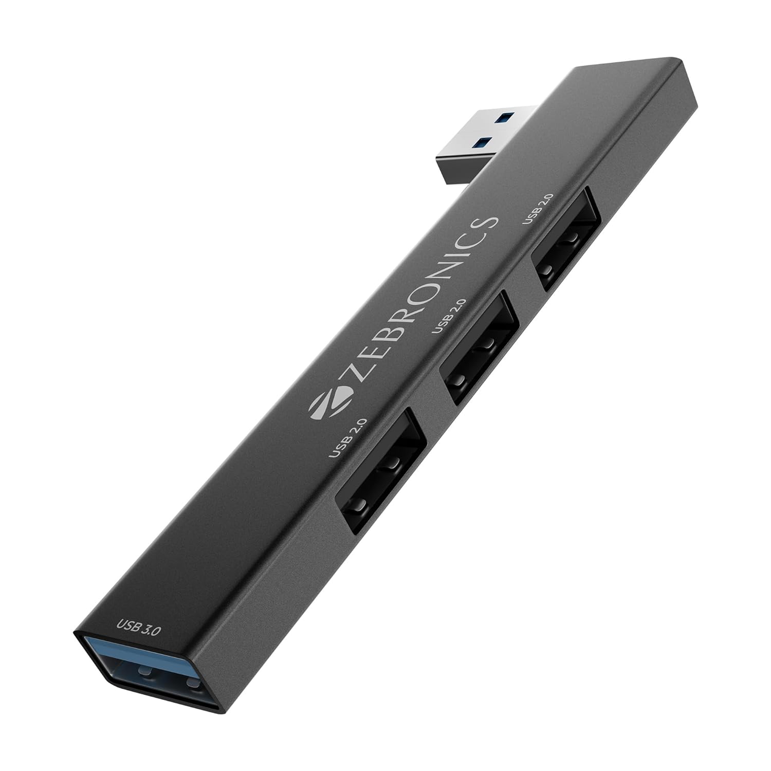 ZEBRONICS 210HB, 4 in 1 USB Hub, USB 3.0, 4 USB Ports
