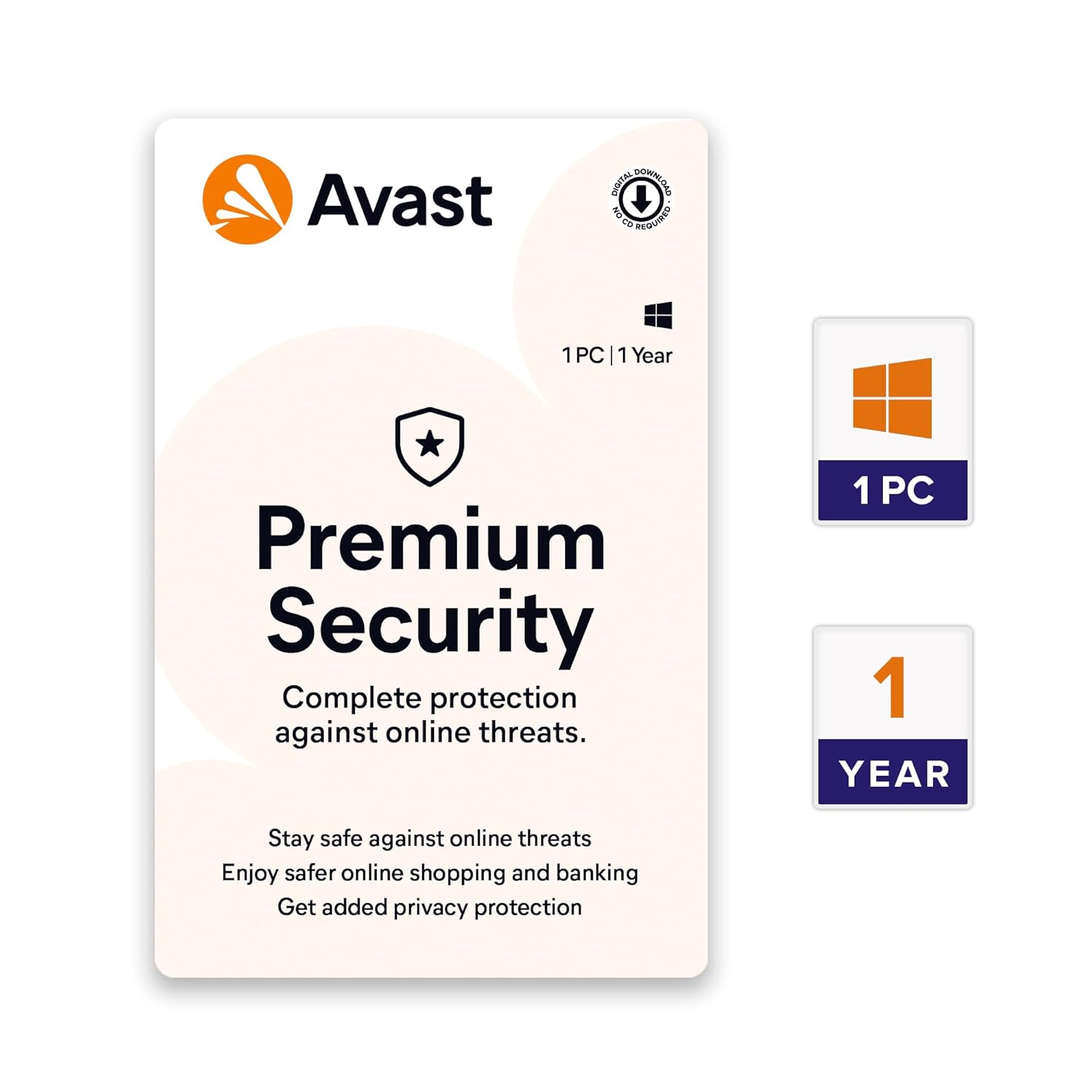Avast Premium Security (Antivirus Pro) (1 PC | 1 Year)