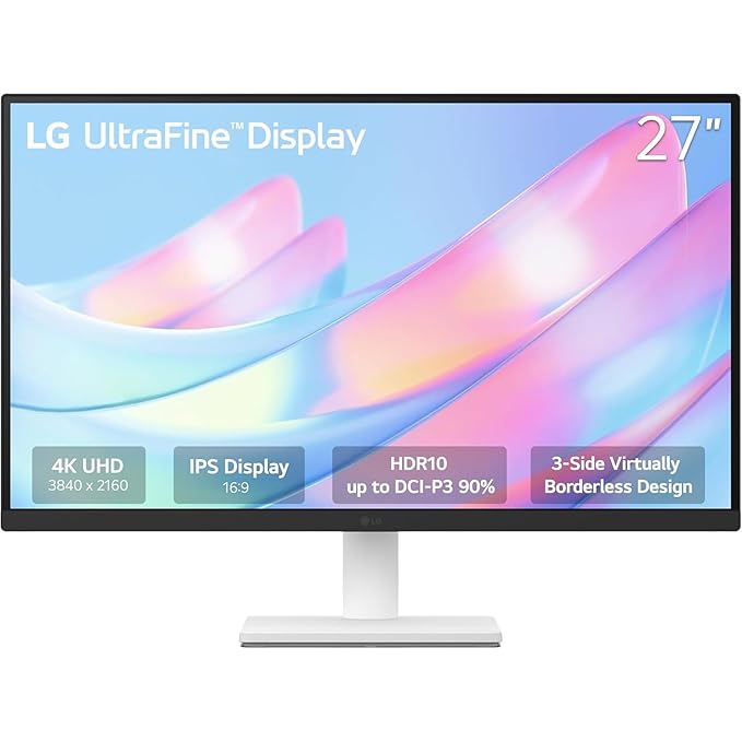 LG 27US500-W, 27 Inch Ultrafine Monitor, IPS, 4K UHD (3840×2160)