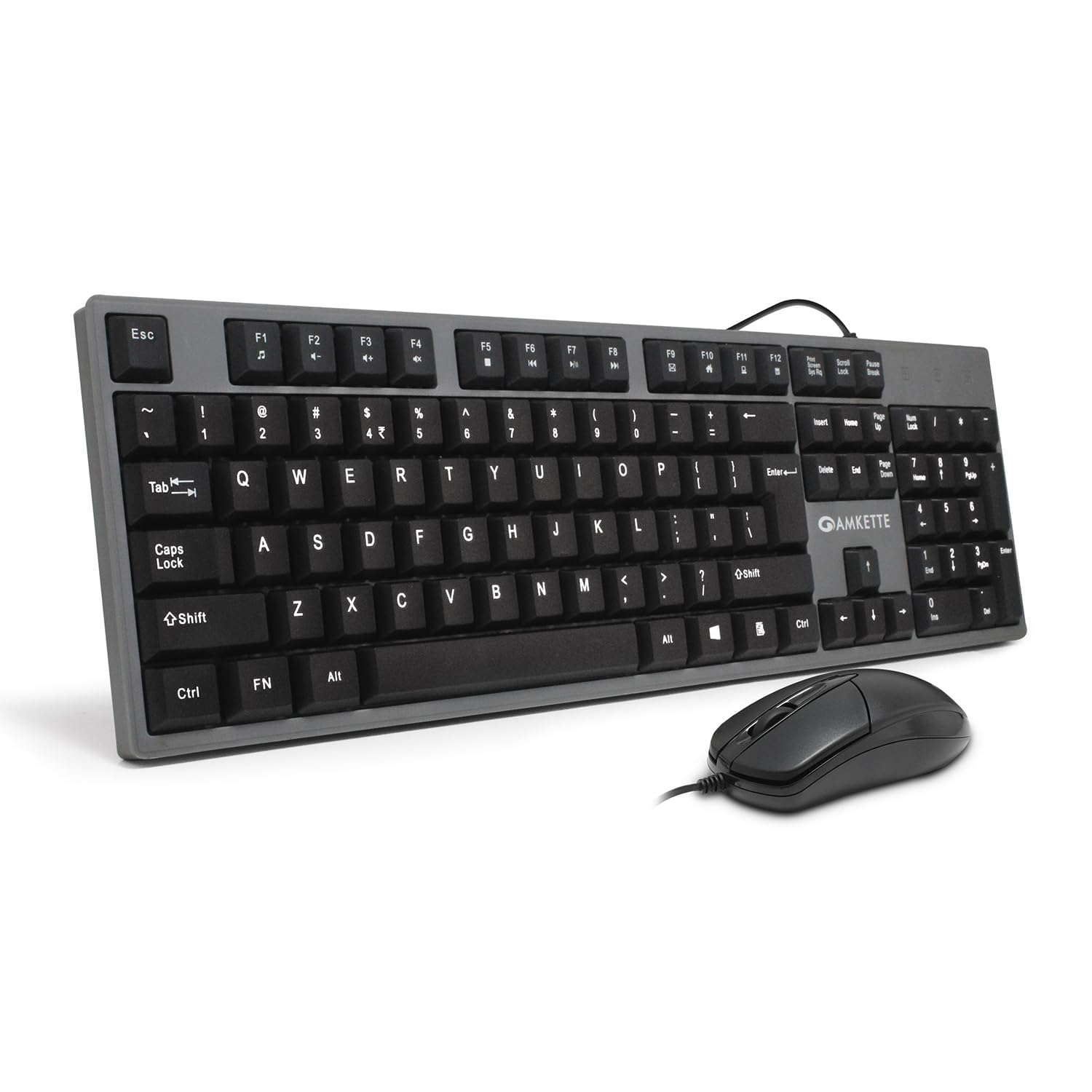 Amkette Lexus Neo Keyboard Mouse Combo Wired for Laptops