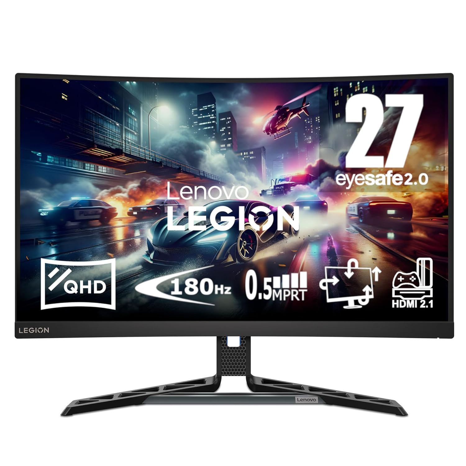Lenovo Legion-R27qc-30 | 27″ (68.5cm) QHD 180Hz Curved Gaming Monitor