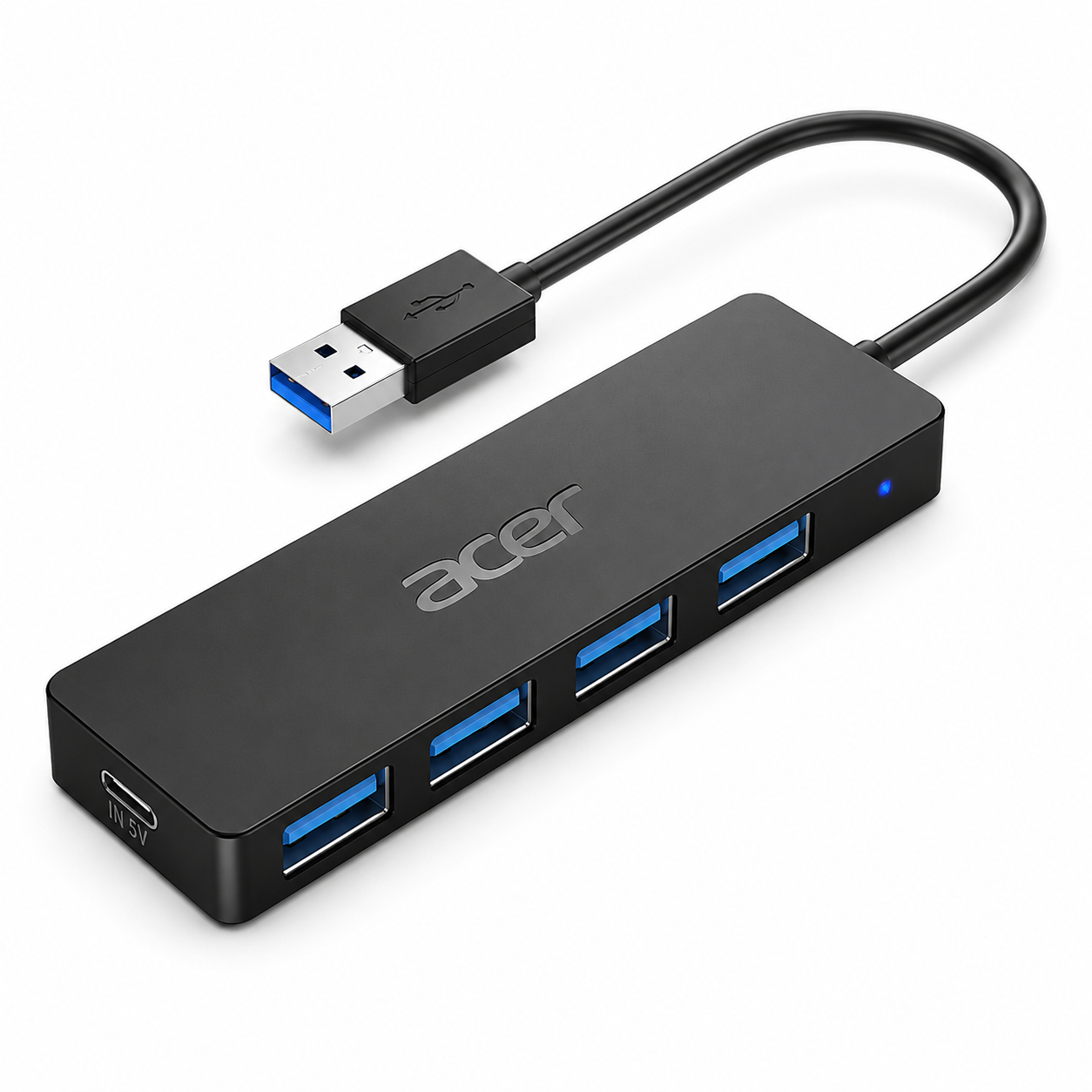 Acer USB Hub 4 Ports for Laptops, Multiple USB 3.0 Hub Extension Adapter