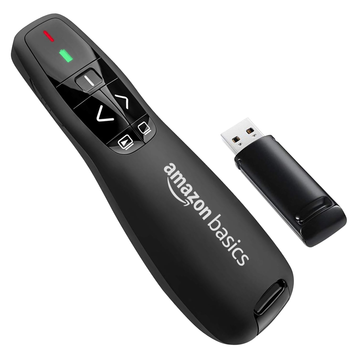 Amazon Basics Wireless Laser Controller for Presentation, with USB Receiver and Battery Indicator